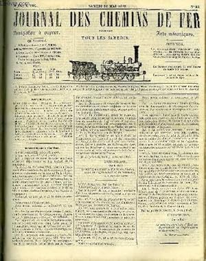 Seller image for JOURNAL DES CHEMINS DE FER 4e ANNEE N 165 - Ordonnance du Roi, Rapport de M. Dufaure sur les chemins de fer de Paris a Lyon et de Lyon a Avignon, Eventualits et promesses d'actions, Projets de loi relatifs au chemin de fer du Nord for sale by Le-Livre