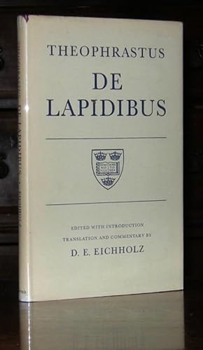 De Lapidibus. Edited with Introduction, Translation and Commentary By D. E. Eichholz