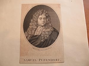 Samuel Pufendorf Aka Puffendorf (Original Antique Engraving)