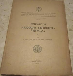 Immagine del venditore per Repertorio de Bibliografia arqueolgica valenciana, vol. II venduto da Libros Dickens