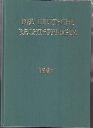 Der Deutsche Rechtspfleger Jahrgang 1987