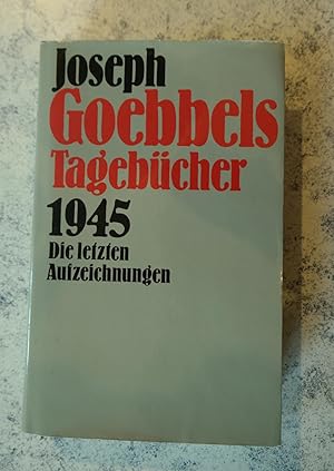 Immagine del venditore per Tagebcher. 1945 - Die letzten Aufzeichnungen. venduto da Araki Antiquariat Georg Dehn