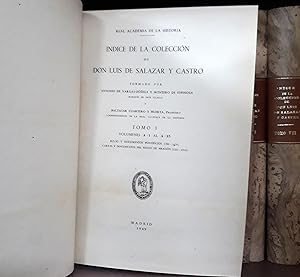 INDICE DE LA COLECCION DE DON LUIS DE SALAZAR Y CASTRO. Tomos del 1 al 49