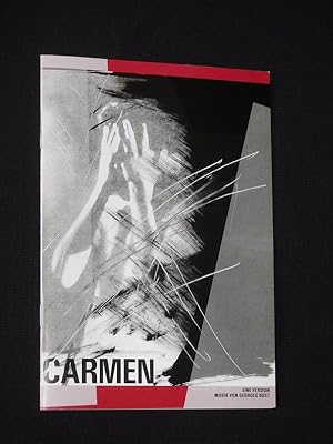 Imagen del vendedor de Programmheft Komische Oper Berlin 2003/ 04. CARMEN von Meilhac/ Halevy, Bizet (Musik). Musikal. Ltg.: Jin Wang, Insz.: Harry Kupfer, Bhnenbild: Reinhart Zimmermann, Kostme: Eleonore Kleiber, techn. Ltg.: Dietmar Wolf. Mit Ulrike Helzel (Carmen), Douglas Nasrawi, Andrzej Dobber, Bettina Jensen, Miriam Meyer, Elisabeth Starzinger a la venta por Fast alles Theater! Antiquariat fr die darstellenden Knste