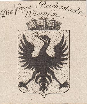 Imagen del vendedor de Die freye Reichsstadt Wimpfen. a la venta por Antiquariat Clemens Paulusch GmbH