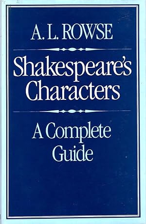 Imagen del vendedor de Shakespeare's characters : A complete guide a la venta por Pendleburys - the bookshop in the hills