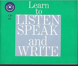 Image du vendeur pour Learn to Listen Speak and Write 2-1 (Dick & Jane) 1961 mis en vente par Keller Books