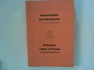 Image du vendeur pour Husertabellen des Geburtsortes: Fr 0 - 60 nrdlicher Breite mis en vente par ANTIQUARIAT FRDEBUCH Inh.Michael Simon