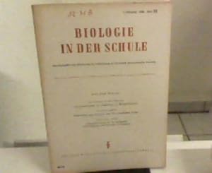 Bild des Verkufers fr Biologie in der Schule. 3. Jahrg. - 1954 - Heft 11. zum Verkauf von Zellibooks. Zentrallager Delbrck