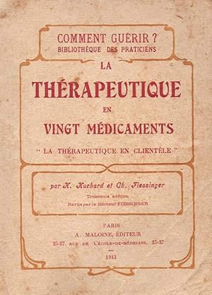 Seller image for La therapeutique en vingt medicaments for sale by JP Livres