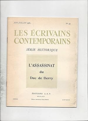 L'assassinat du duc de berry