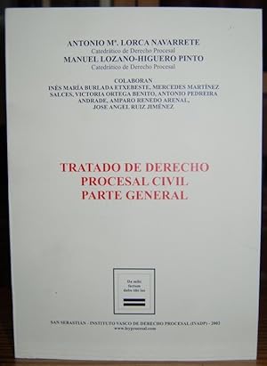 Immagine del venditore per TRATADO DE DERECHO PROCESAL CIVIL. Parte General venduto da Fbula Libros (Librera Jimnez-Bravo)