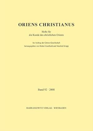 Image du vendeur pour Oriens Christianus 92 (2008) mis en vente par Rheinberg-Buch Andreas Meier eK