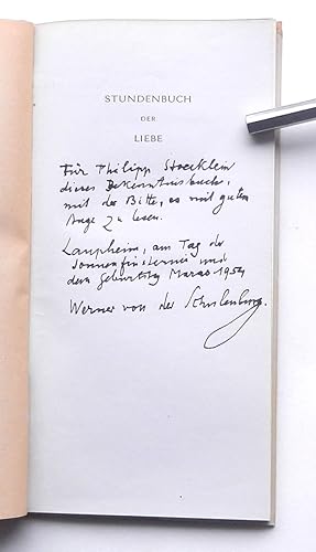 Stundenbuch der Liebe. Ein Brevier für Liebende