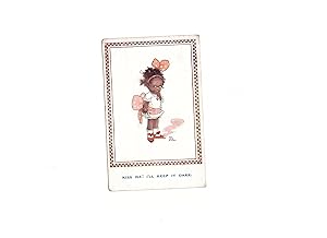 Original Vintage Postcard - KISS ME! I'LL KEEP IT DARK. (Valentine's Series A4591)