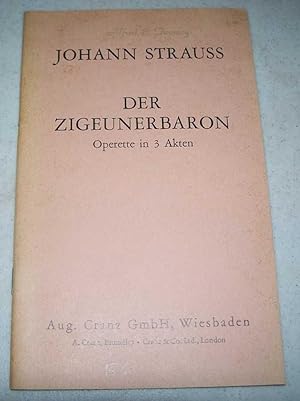 Immagine del venditore per Der Zigeunerbaron: Operette in 3 Akten venduto da Easy Chair Books