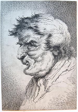 Seller image for Caricature head profile/Tronie (Karikaturaal portret). for sale by Antiquariaat Arine van der Steur / ILAB