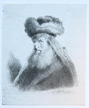 Seller image for Male head in profile with a turban. (Mannenhoofd met tulband). for sale by Antiquariaat Arine van der Steur / ILAB