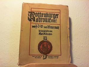 Imagen del vendedor de Geschichte der Stadt Rothenburg o. T. bis zu deren Ende als frei Reichsstadt. a la venta por Antiquariat im Schloss