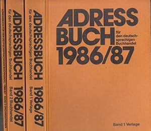 Adressbuch für den deutschsprachigen Buchhandel 1986 / 1987. Komplett in 3 Bänden. Band 1: Verlag...