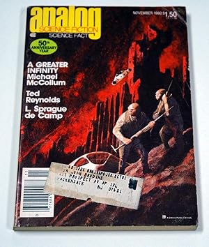 Image du vendeur pour ANALOG Science Fiction/ Science Fact: November, Nov. 1980 mis en vente par Preferred Books