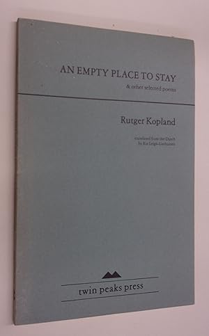Immagine del venditore per An Empty Place to Stay & Other Selected Poems venduto da Baggins Book Bazaar Ltd