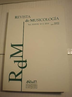 Revista de Musicología Vol. XXXVII Nº 2 2014