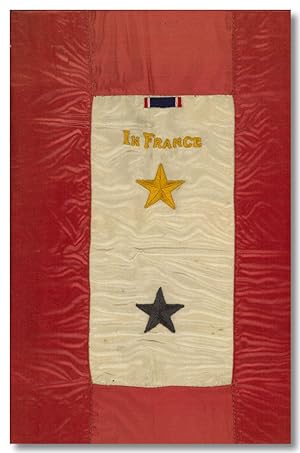 [Original Gold and Blue Star Service Flag, with Distinguished Service Cross Ribbon]