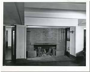 [ORIGINAL INTERIOR PHOTOGRAPH OF THE ROBIE HOUSE (CHICAGO), DESIGNED BY FRANK LLOYD WRIGHT]