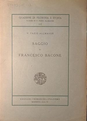 SAGGIO SU FRANCESCO BACONE