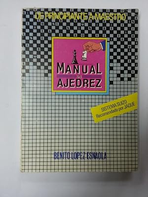 Bild des Verkufers fr Manual de ajedrez zum Verkauf von Libros Ambig