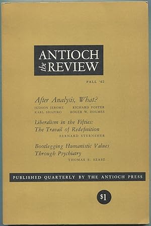 Seller image for The Antioch Review - Fall, 1962, Volume XXII, No. 3 for sale by Between the Covers-Rare Books, Inc. ABAA