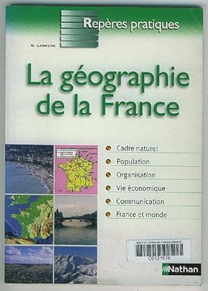 Bild des Verkufers fr La Geographie De La France zum Verkauf von BOOKSTALLblog