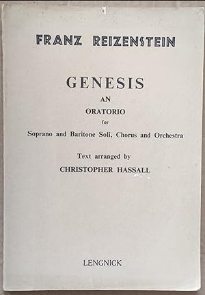 Imagen del vendedor de Genesis, an Oratorio for soprano & baritone soli, chorus & orchestra a la venta por Shore Books