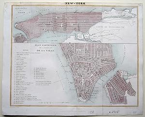 New York: Plan General de la Ville/ Plan Particulier de la Partie Sud de la Ville.