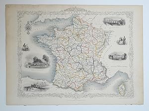 Bild des Verkufers fr Antique Map - France zum Verkauf von Picture This (ABA, ILAB, IVPDA)