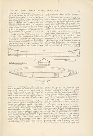 Seller image for CANOES AND CANOEING - THE ENCYCLOPAEDIA OF SPORT for sale by Sportspages