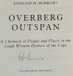 Imagen del vendedor de Overberg outspan: A chronicle of people and places in the South Western districts of the Cape a la venta por Chapter 1