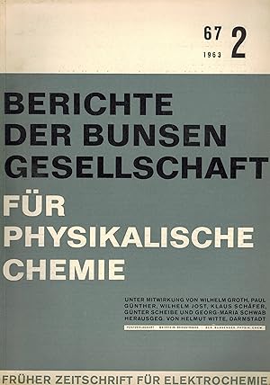 Berichte der Bunsengesellschaft Band 68, 1967 Hefte 1 bis 9/10