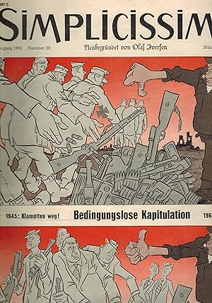 Simplicissimus Jahrgang 1961, Heft Nr. 19 bis 21 (3 Hefte)