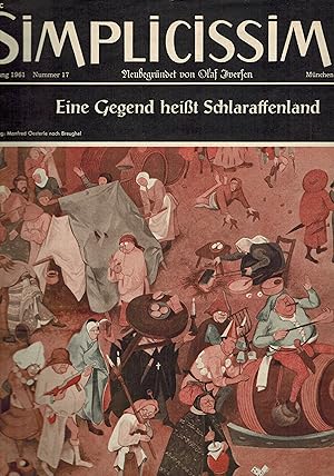 Seller image for Simplicissimus Jahrgang 1961, Heft Nr. 17 (1 Heft) for sale by Clivia Mueller