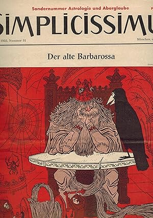 Seller image for Simplicissimus Jahrgang 1955, Heft Nr. 31 (1 Heft) for sale by Clivia Mueller