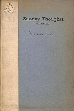Seller image for Sundry Thoughts (Quatrains) for sale by WeBuyBooks