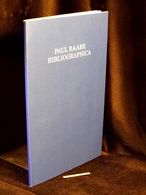 Bild des Verkufers fr Paul Raabe Bibliographica - zum Verkauf von Erlbachbuch Antiquariat