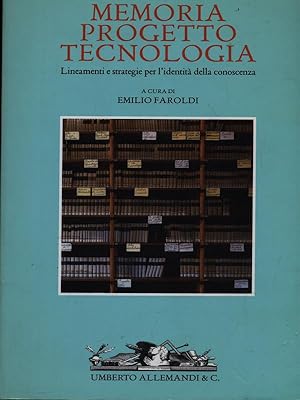 Bild des Verkufers fr Memoria progetto tecnologia zum Verkauf von Librodifaccia