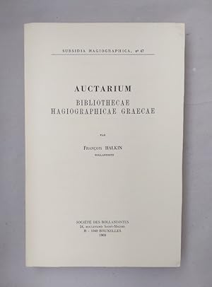 Auctarium. Bibliothecae Hagiographicae Graecae.