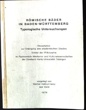 Bild des Verkufers fr Rmische Bder in Baden-Wrttemberg, Typologische Untersuchungen Dissertation zum Verkauf von books4less (Versandantiquariat Petra Gros GmbH & Co. KG)