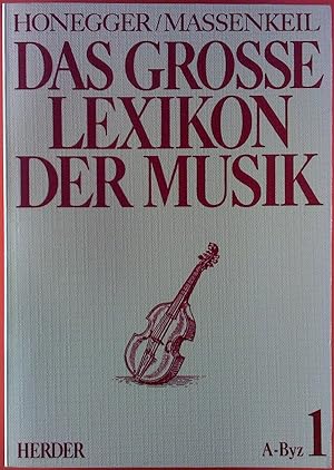 Bild des Verkufers fr Das grosse Lexikon der Musik in acht Bnden. zum Verkauf von biblion2