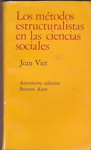 Immagine del venditore per Los mtodos estrcuturalistas en las ciencias sociales venduto da LIBRERA GULLIVER