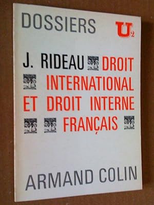 Droit international et droit interne français